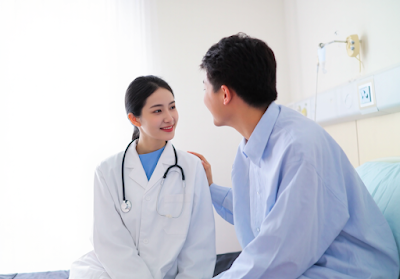 Hope and Recovery A doctor comforting a young patient, symbolizing the hope that comes with stem cell donation and treatment Hope and Recovery A doctor comforting a young patient, symbolizing the hope that comes with stem cell donation and treatment